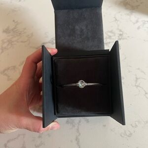 David Yurman Petite Chatelaine 3mm bracelet with blue topaz/sterling silver